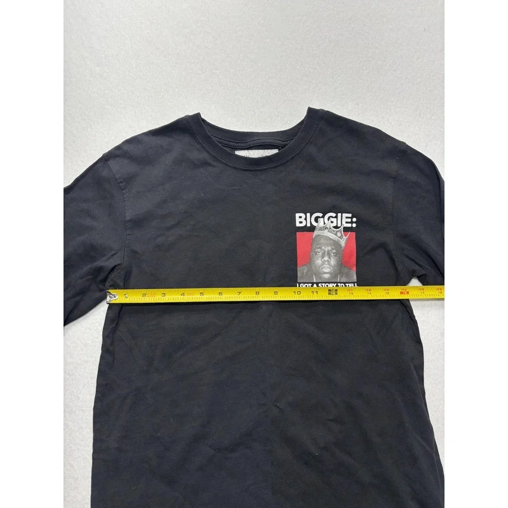 BIGGIE Shirt Boys 11-12 Black Zara Long Sleeve Graphic I Got A Story To Tell